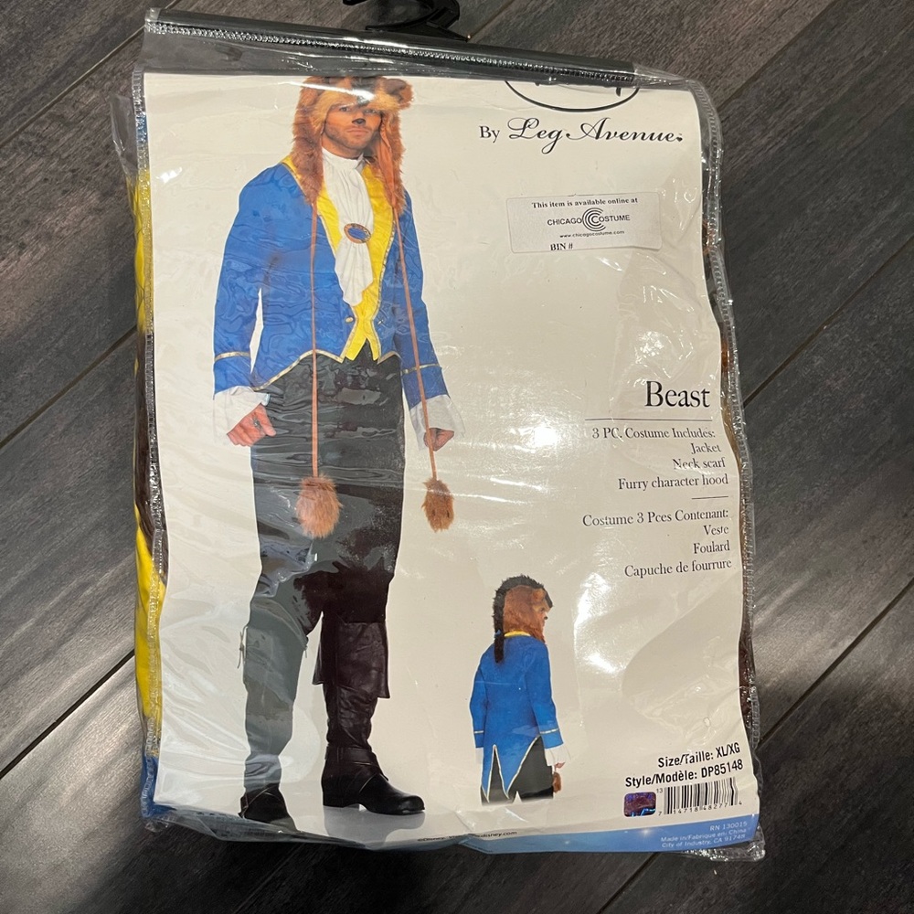 EUC Disney Beauty and the Beast Leg Avenue Beast Costume XL